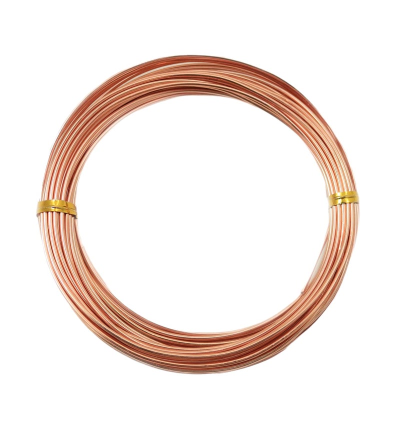 Craft Wire 20 Gauge, 99.9% Pure Copper Wire (Round) Half Hard CDA #110 Made in USA - 25FT by CRAFT WIRE - Image 2